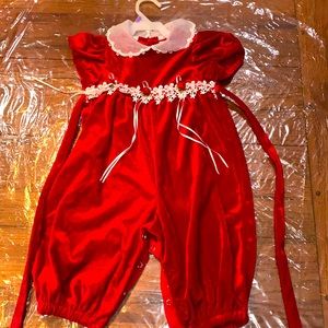 Beautiful Red Girl Holiday Outfit 18 Mth